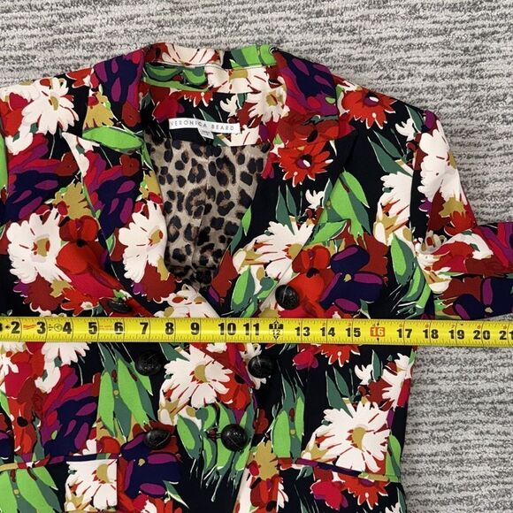 New Veronica Beard Black Floral Miller Dickey Jacket Size 6 - Picture 8 of 15